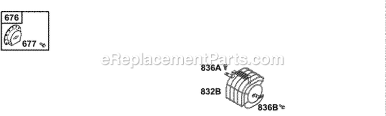 Muffler Guards Diagram and Parts List for 137212-1313-E1  Briggs and Stratton Engine